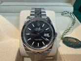 Pre Owned - Rolex Datejust - Black Stick Dial - 126334 ( 2022 ) - 41mm Box and Papers
