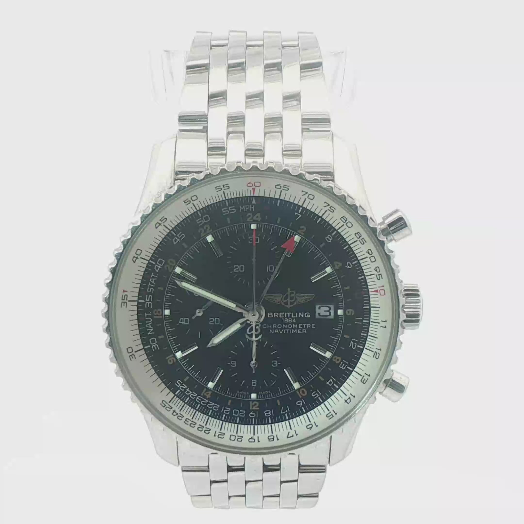 Breitling Navitimer World A24322 — 46 mm — 2018 — Box & Papers