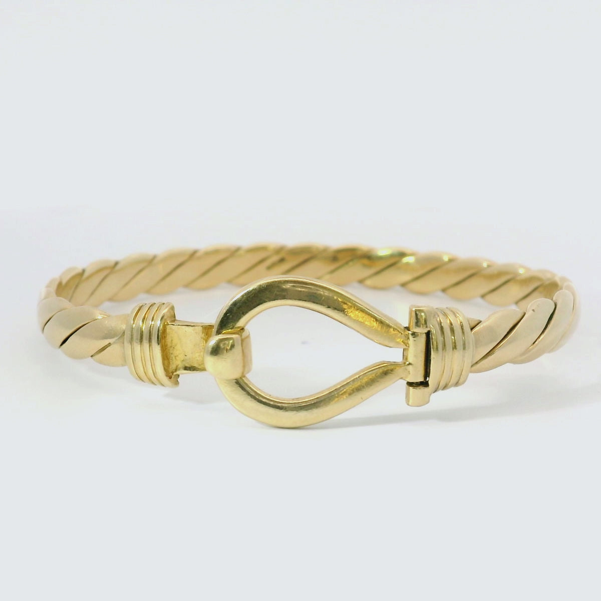 6.5” Pre-owned 9CT Hook & Loop Bangle (22.54g)