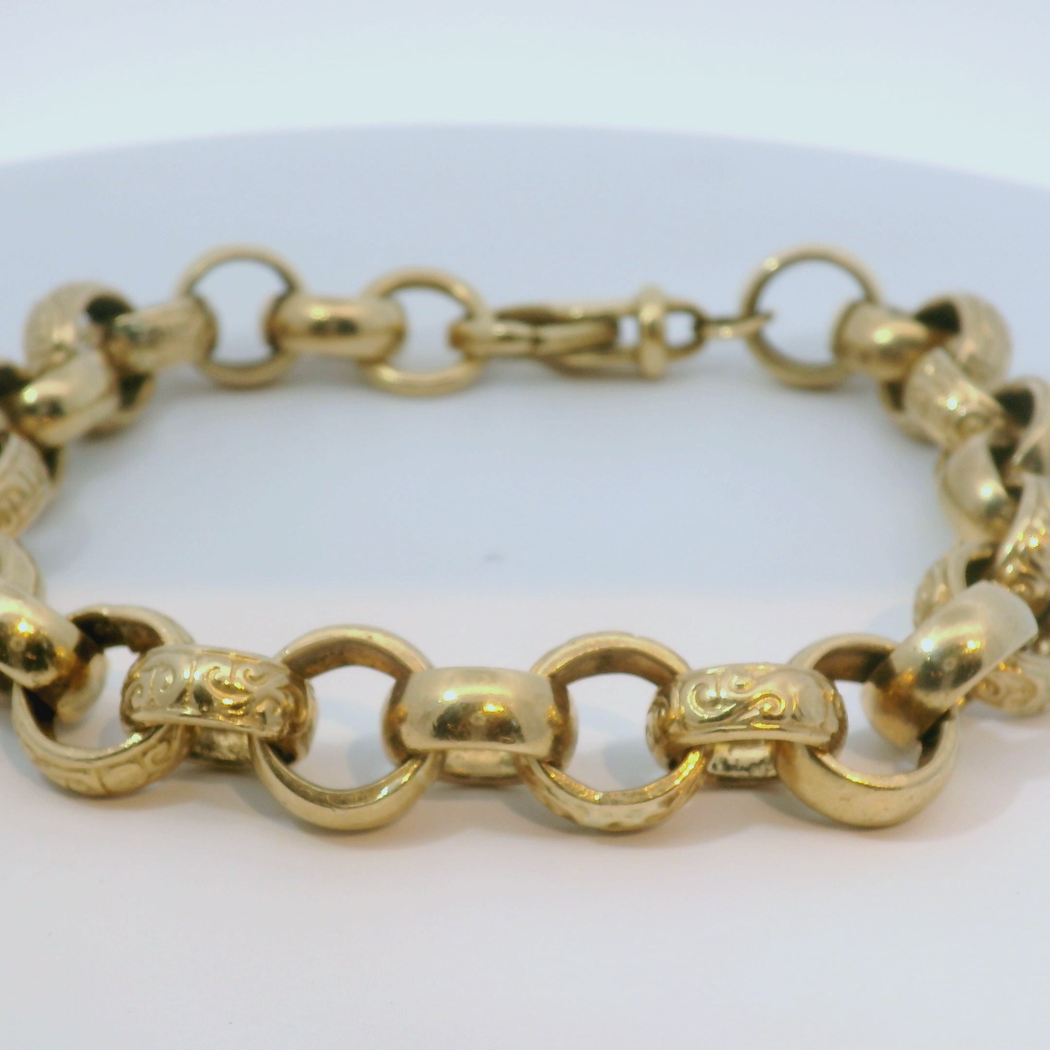 10" Pre-owned 9CT Belcher Bracelet (59.08g)