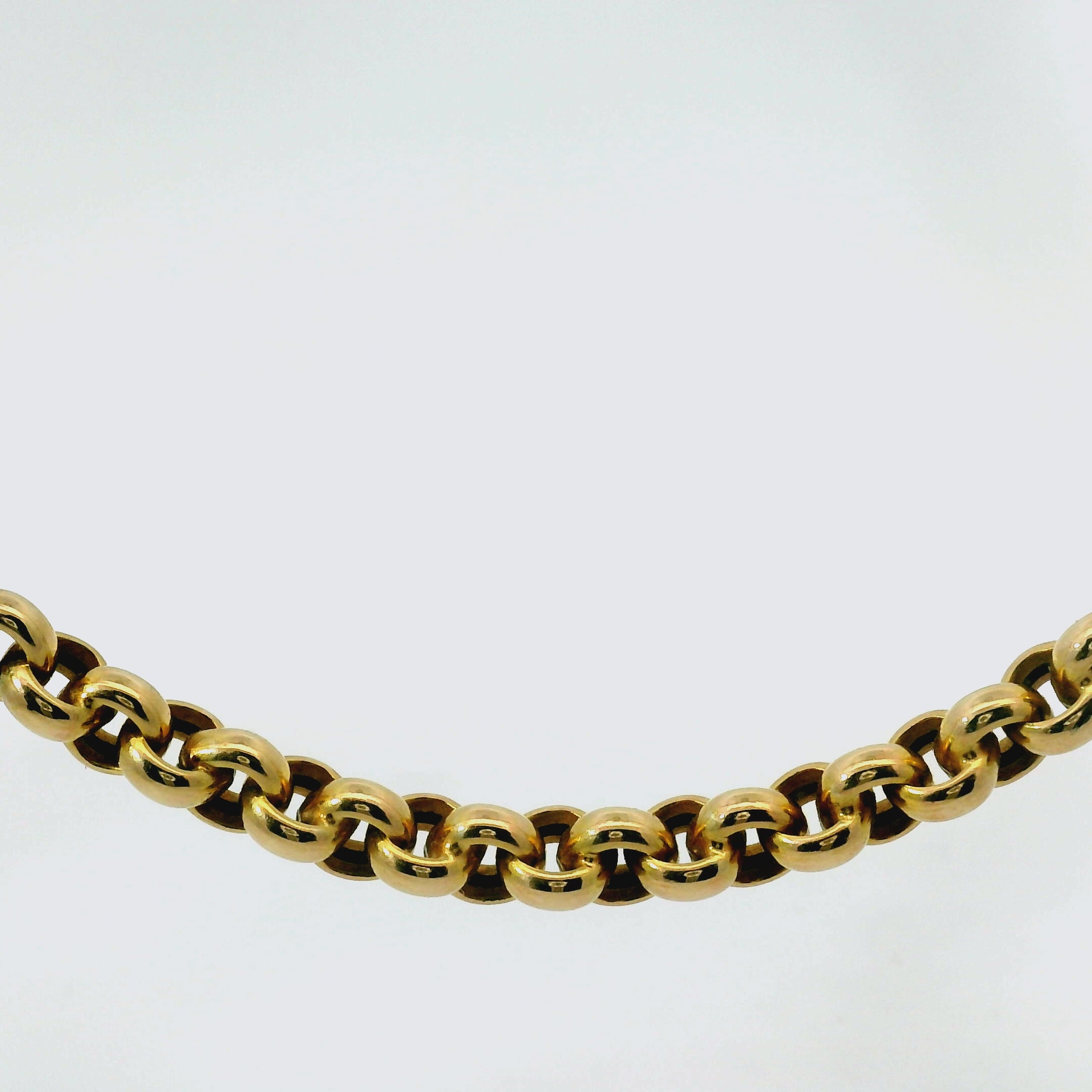 18" Pre-owned 9CT Belcher Chain Necklace (16.3g)