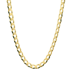 22" Pre-owned 9CT Flat Curb Chain Necklace (26.7g)