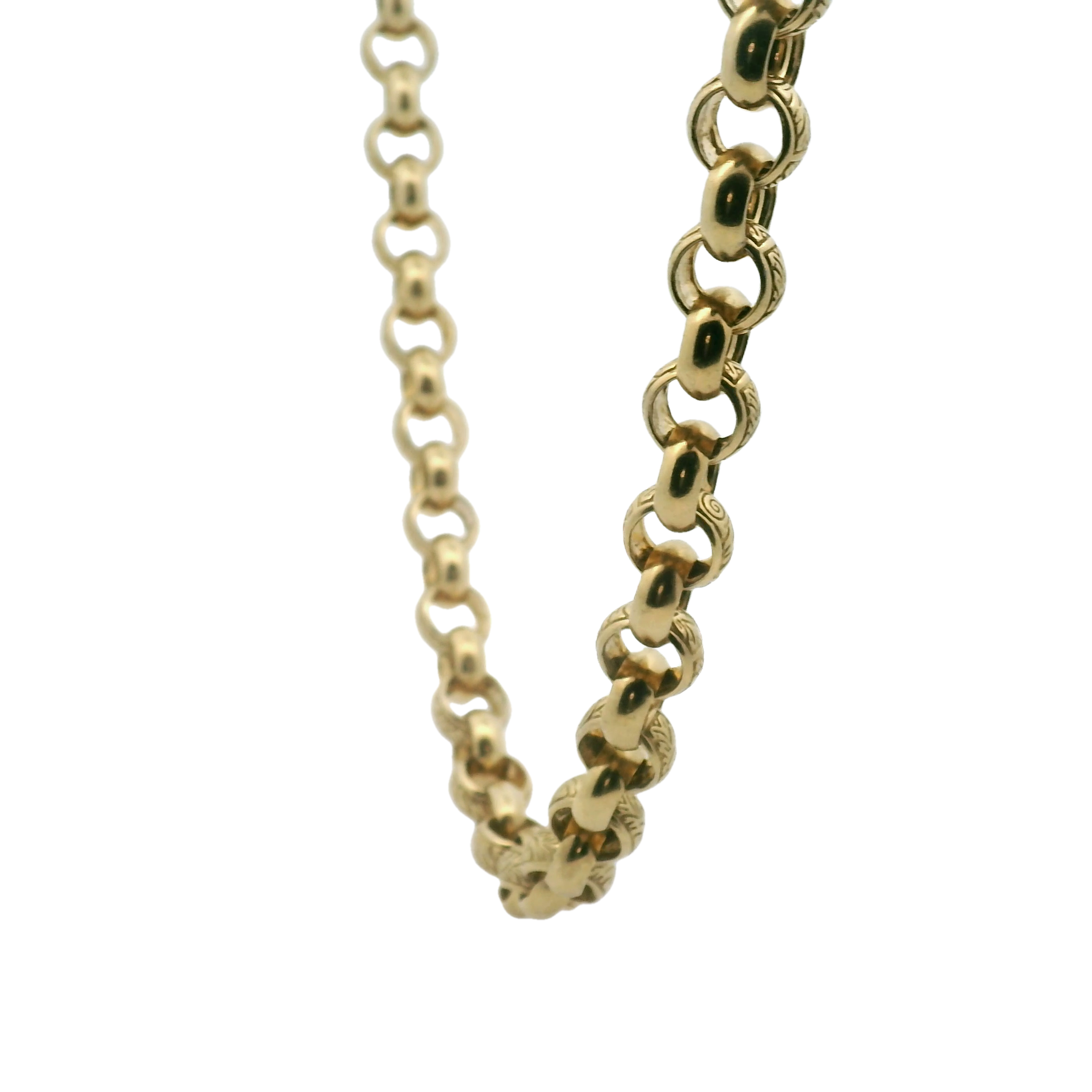 26" New 925 Silver & Gold Plate Chain Necklace (73.8g)