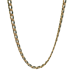 20" Pre-owned 9CT Gold Flat Curb Necklace (32.84g)