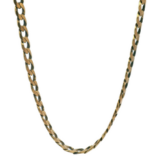 20" Pre-owned 9CT Gold Flat Curb Necklace (32.84g)