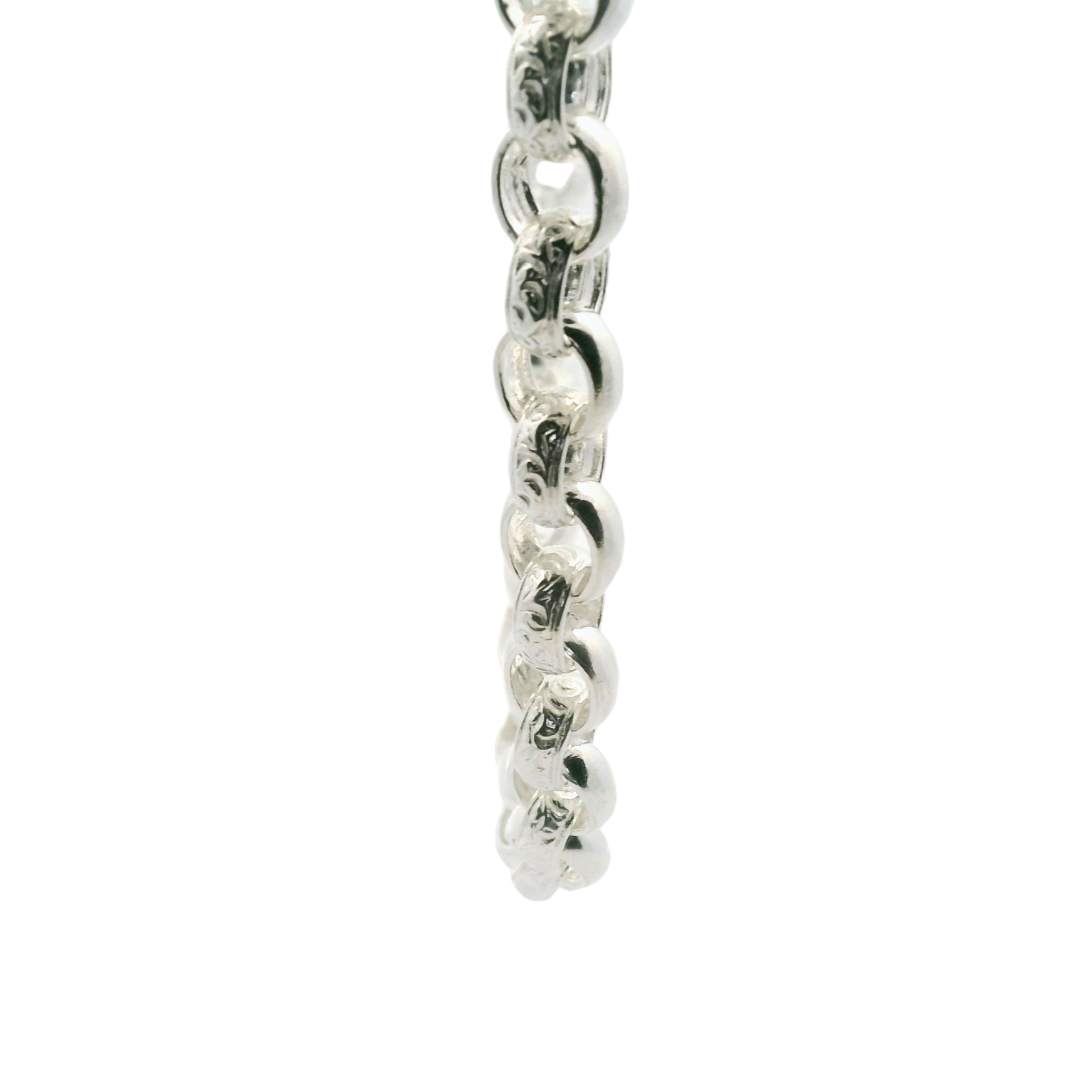 24" New Silver 925 Oval Belcher Chain Necklace (73.56g)