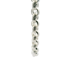 24" New Silver 925 Oval Belcher Chain Necklace (73.56g)