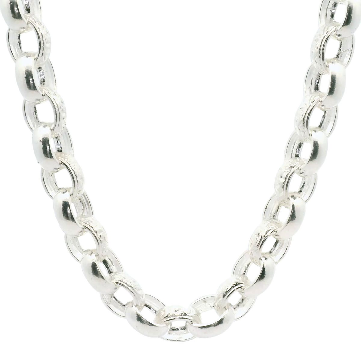 24" New Silver 925 Belcher Chain Necklace (74.07g)