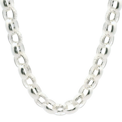 24" New Silver 925 Belcher Chain Necklace (74.07g)