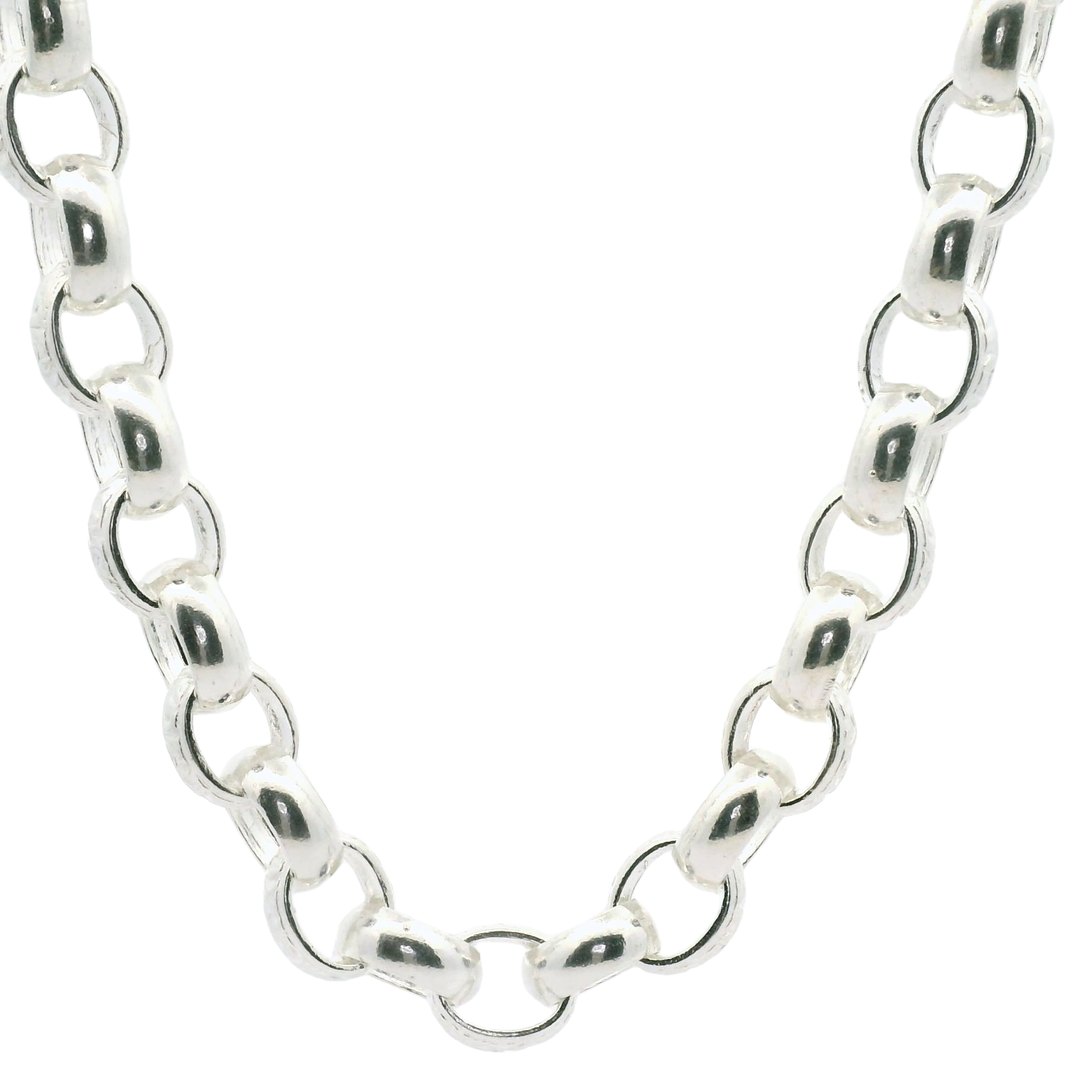 24" New Silver 925 Belcher Chain Necklace (74.07g)