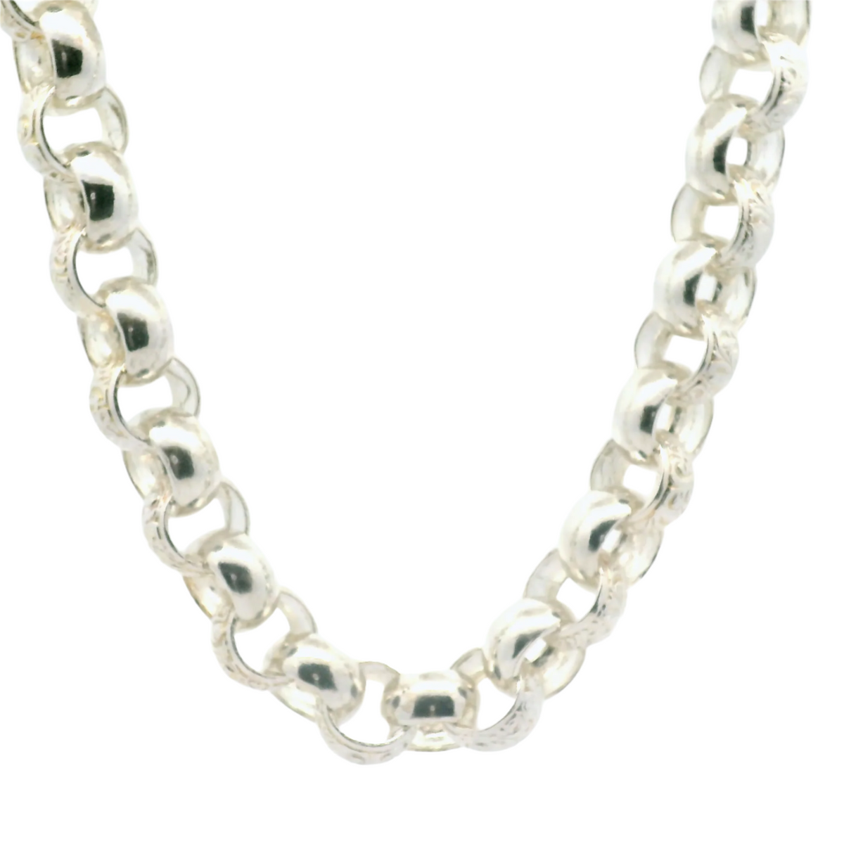 26" New Silver 925 Silver Belcher Chain Necklace (147.5g)