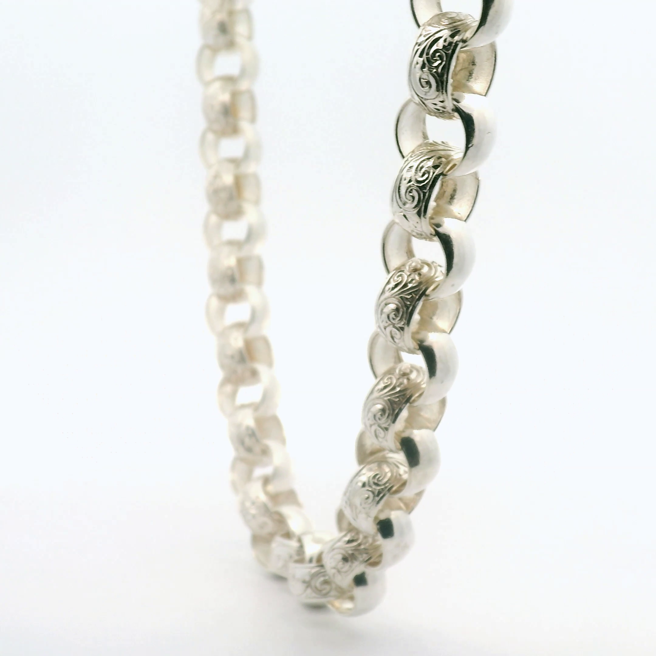 26" New Silver 925 Belcher Chain Necklace (140g)