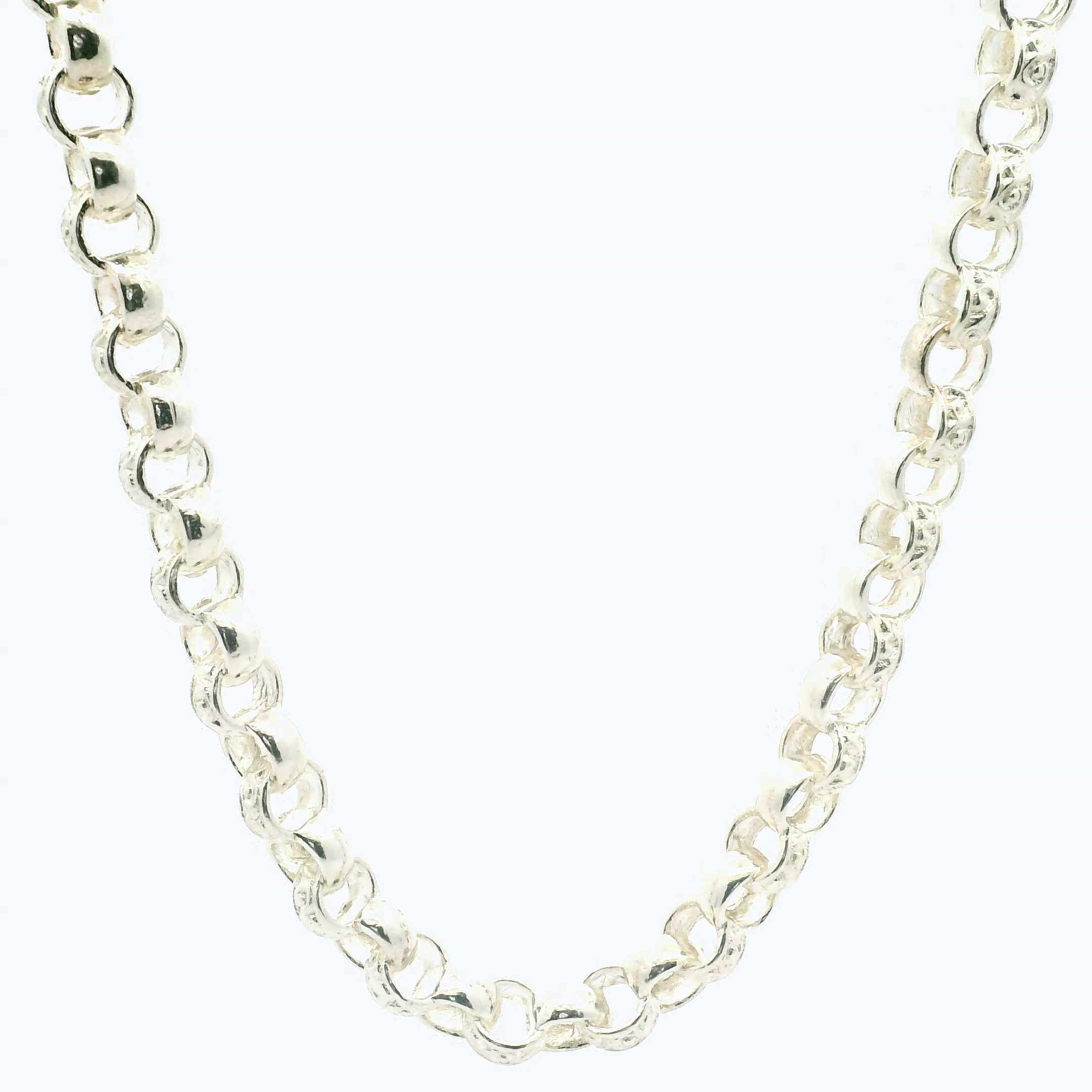 16" New Silver 925 Belcher Chain Necklace (28.5g)