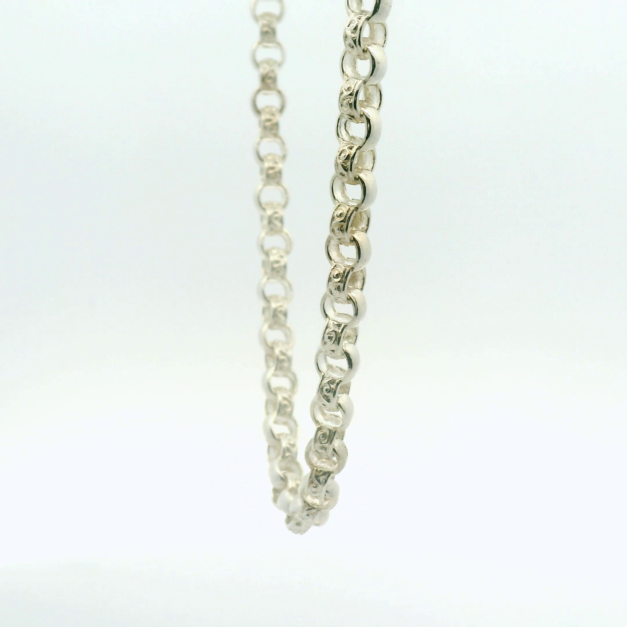 18" New Silver 925 Belcher Link Chain Necklace (32.3g)