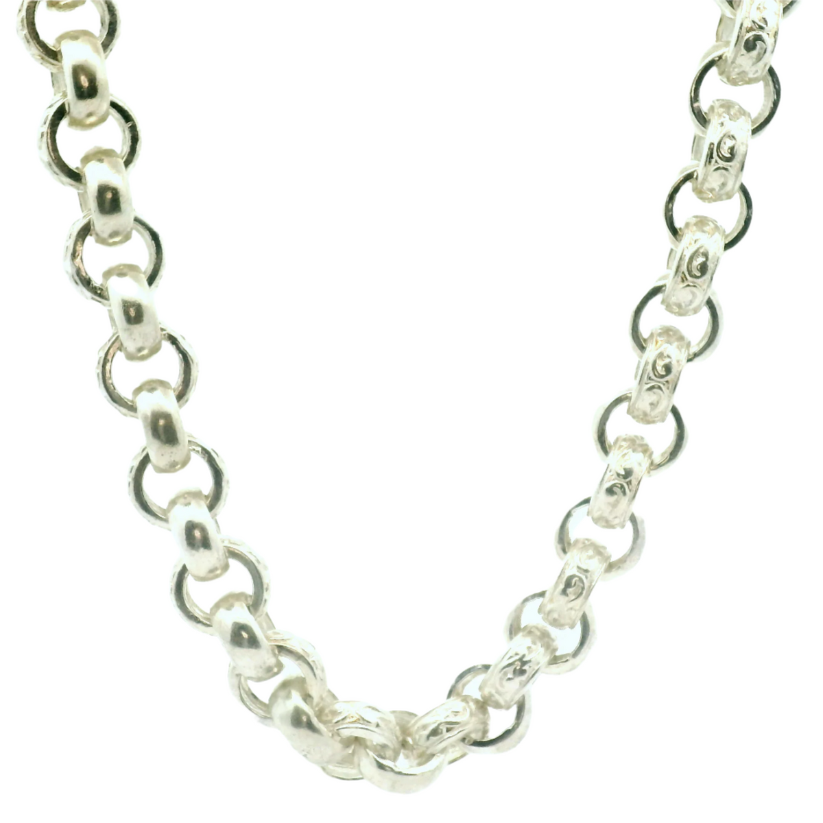 26" New Silver 925 Belcher Chain Necklace (150g)