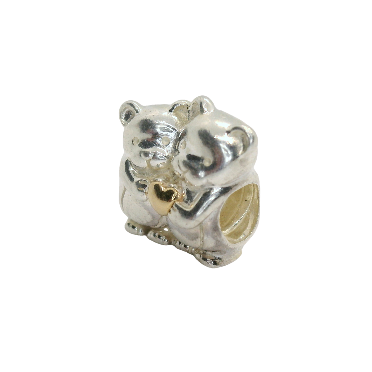 Genuine Pandora 791395 Bear Hug with 14k Heart Charm