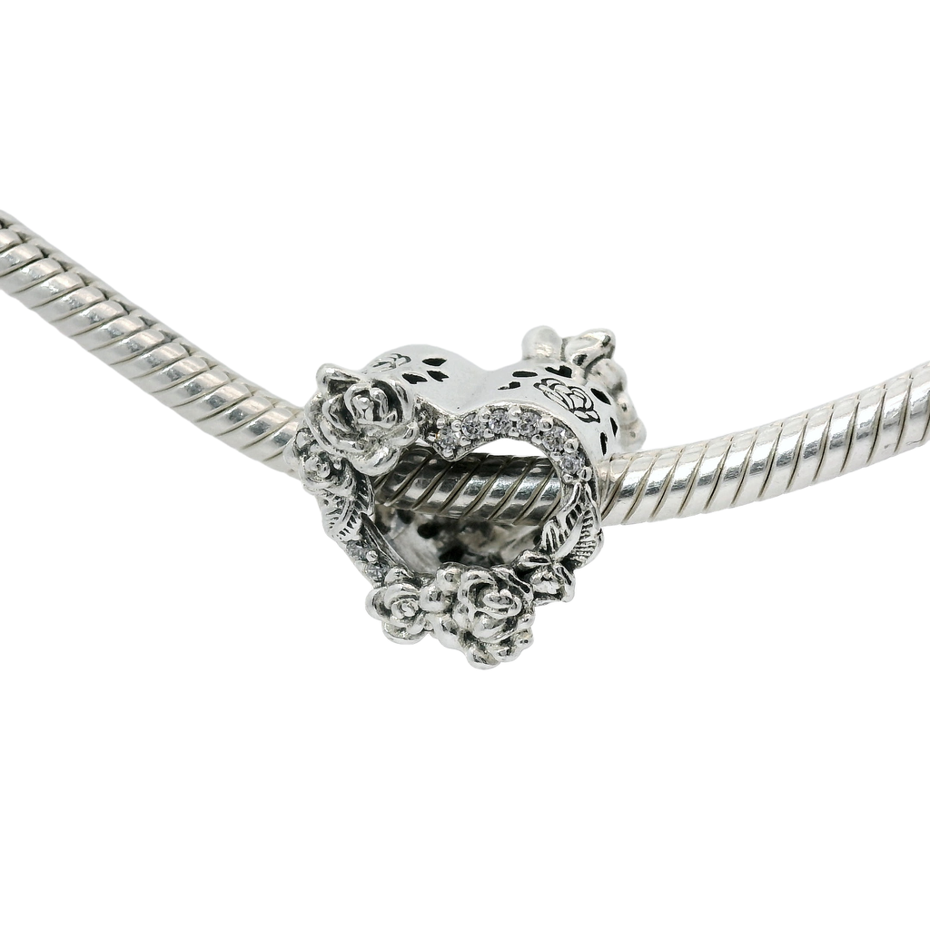 Pandora Heart Flower Charm Genuine PANDORA 799281C01 Open Heart
