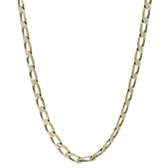 22" Pre-owned 9CT Flat Curb Chain Necklace (28.7g)