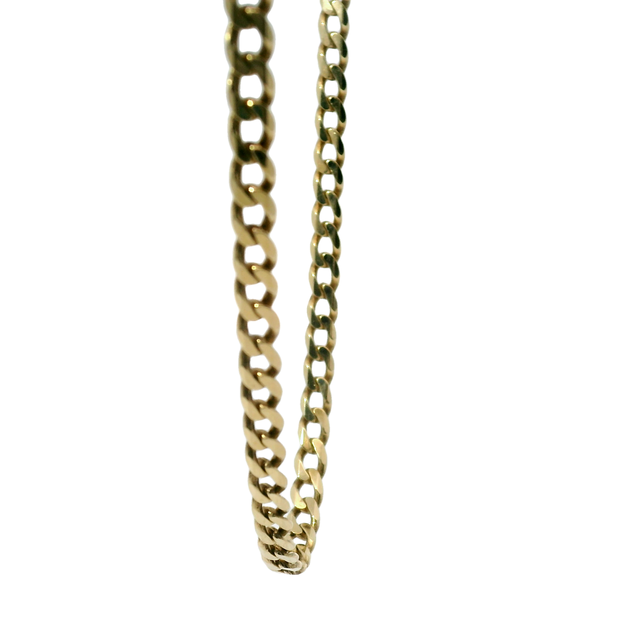 16" Pre-owned 9CT Flat Curb Chain (9.6g)