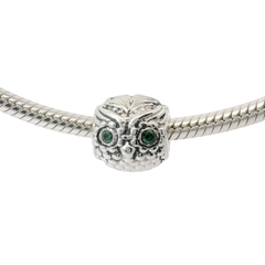 Genuine PANDORA 791211CZN Sterling Silver Wise Owl Animal Charm Only