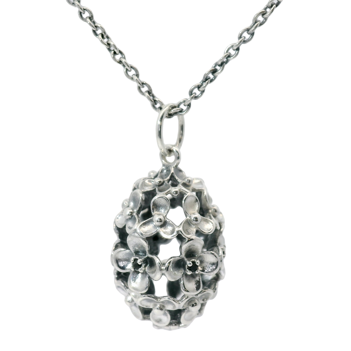 Genuine RARE PANDORA 390330NCK Wanda's Garden II Openwork Floral Necklace 90cm/35in