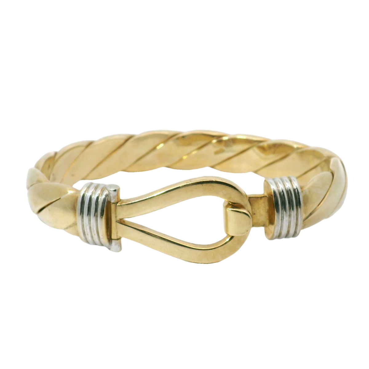 8.25" Pre-owned 9CT Single Hook & Loop Bangle (95g)