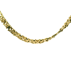 34" Pre-owned 9CT Byzantine Chain Necklace (82g)