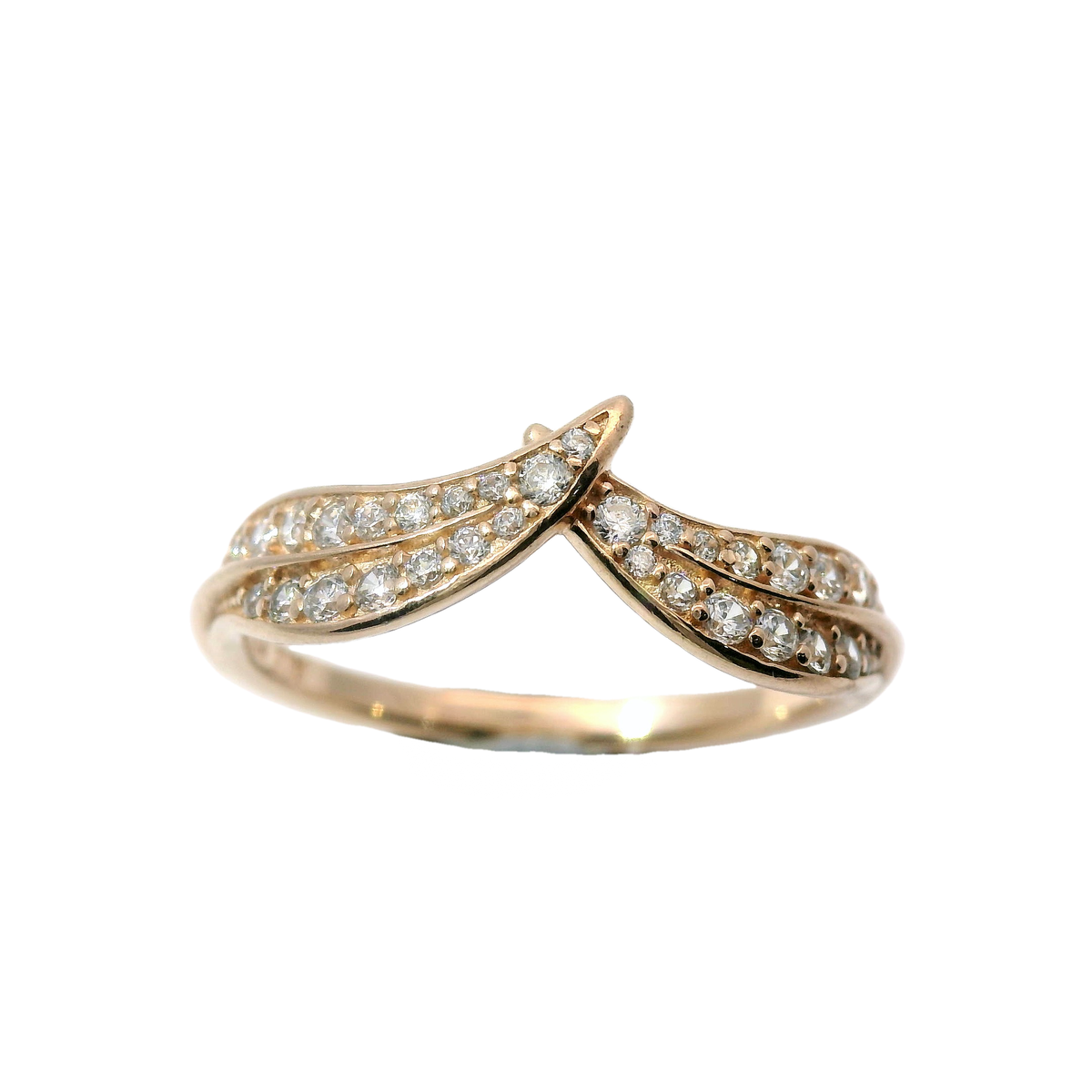 Genuine PANDORA 189533C01-50 Sparkling Leaves Ring ALE MET Size 50 | 16 | 5 | J-K