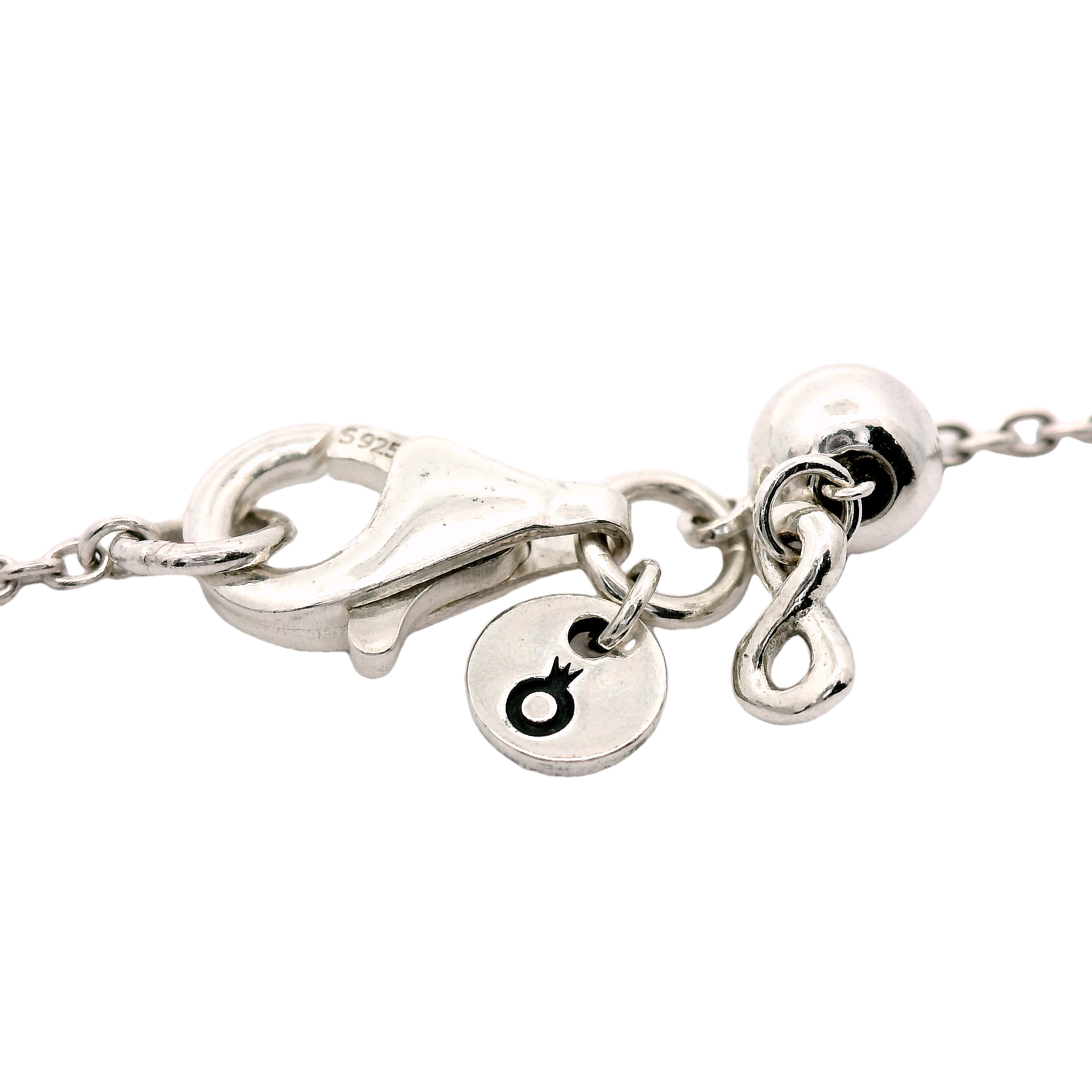 Genuine PANDORA 398821C01-50 Sparkling Infinity Collier Necklace 50cm Chain