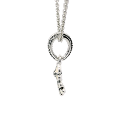 Genuine PANDORA 791824ENMX Poetic Blooms Flower Charm Pendant Necklace 50cm