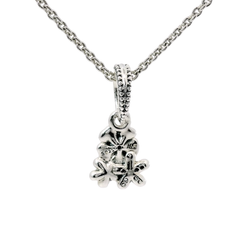 Genuine PANDORA 791824ENMX Poetic Blooms Flower Charm Pendant Necklace 50cm