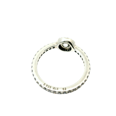 Genuine PANDORA 190946CZ Silver Classic Elegance Clear CZ Ring Size 52 | 16.5 | 6 | L - L1/2