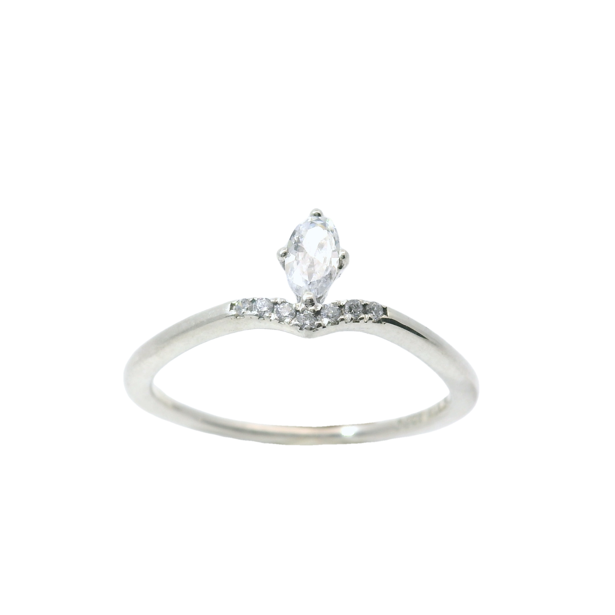 Genuine PANDORA 197790CZ-58 Classic Wishbone Ring Size 18.5 | 8.5 | P1/2 - Q1/2| 58