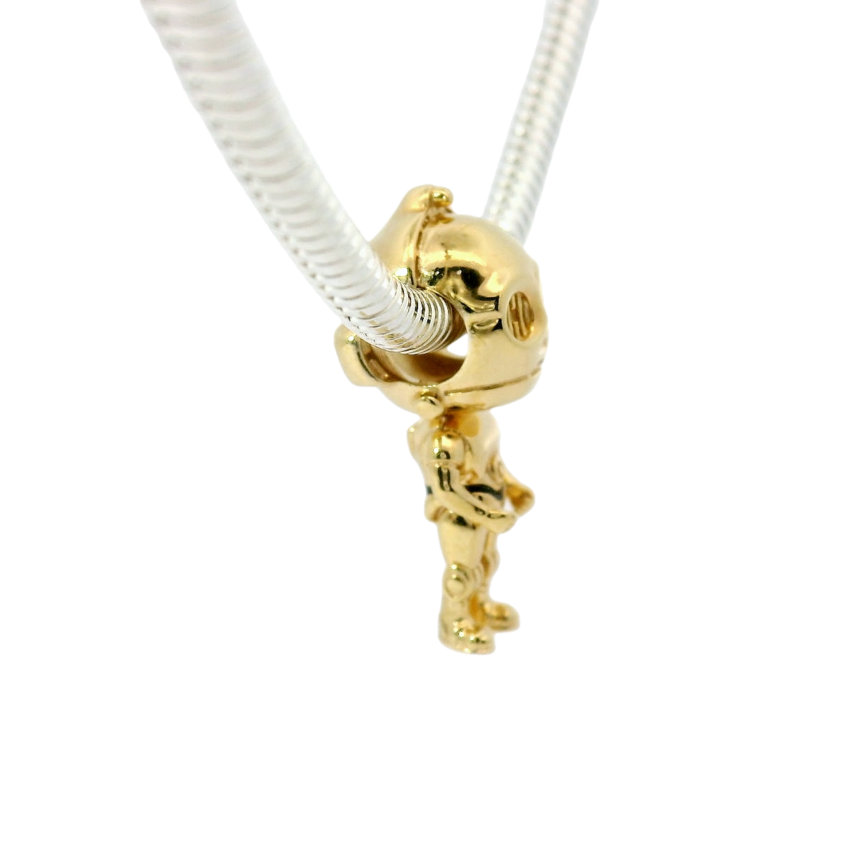 Genuine PANDORA 792029C01 A29 Starwars C-3PO ALE MET Charm Only