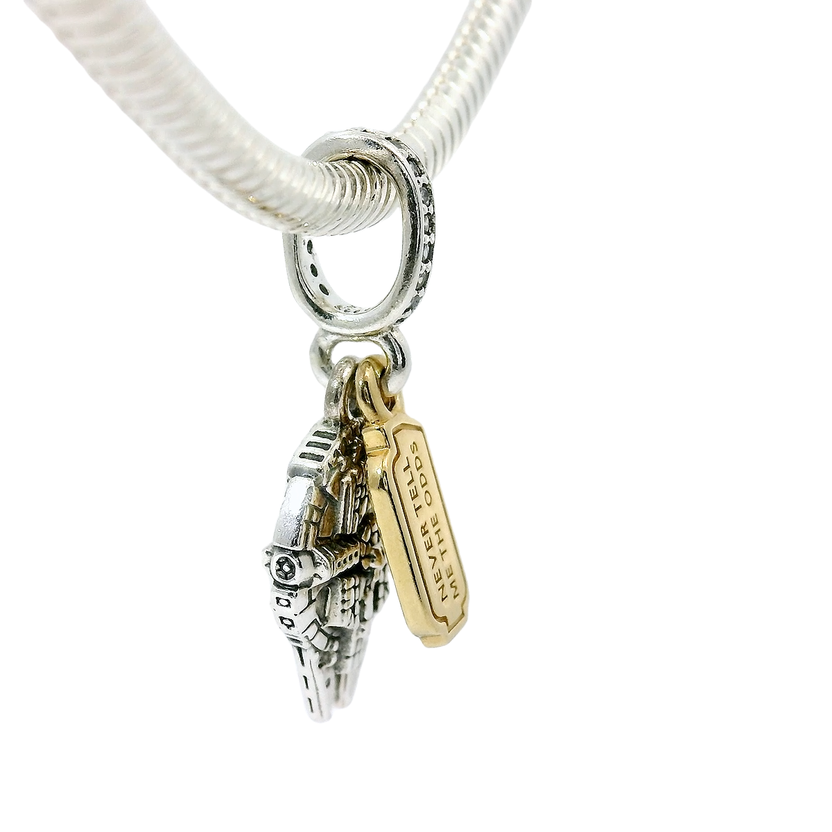 Genuine PANDORA 769504C01 Star Wars Millennium Falcon Dangle Silver Charm Only