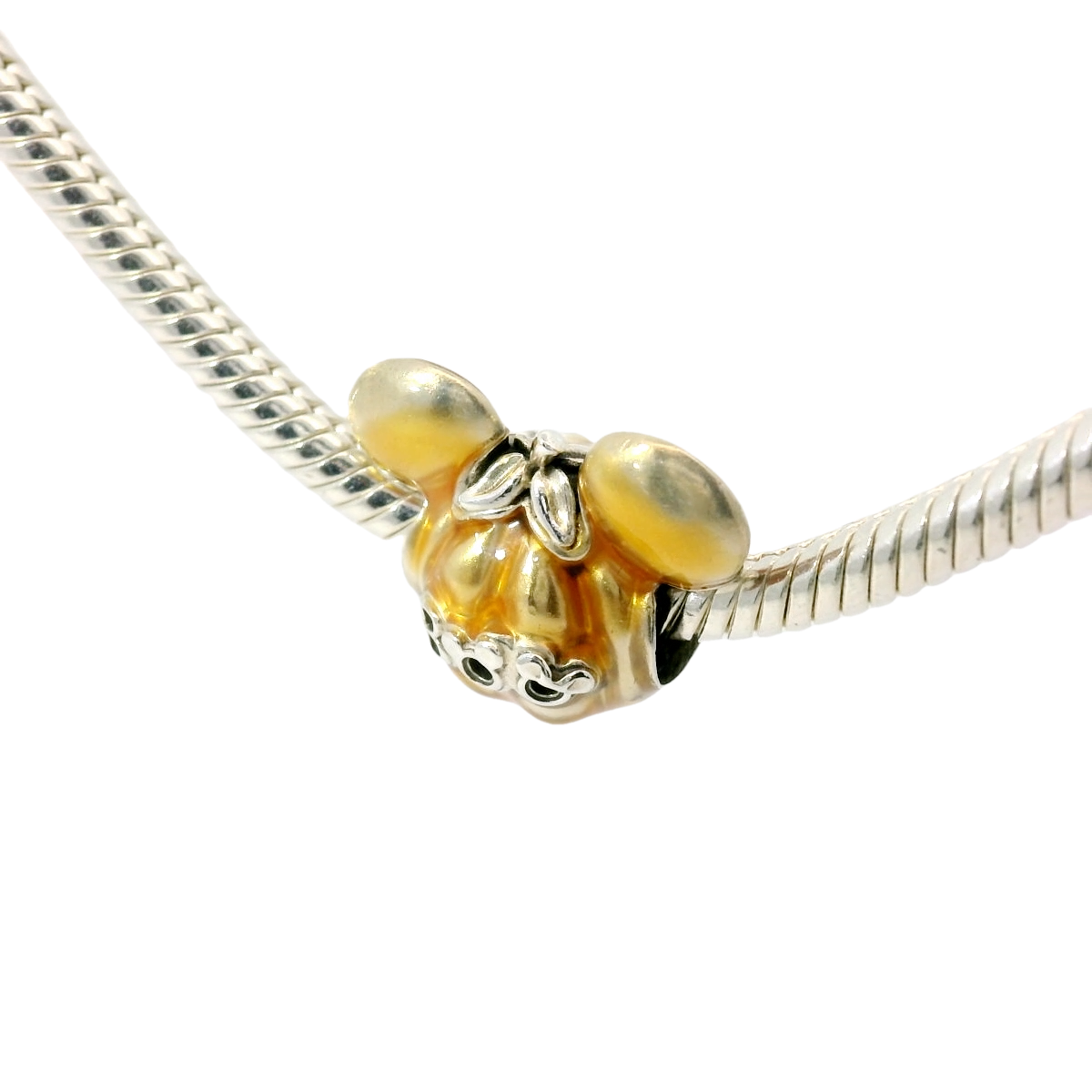 Genuine PANDORA Disney 799599C01 Mickey Mouse Pumpkin Charm Only