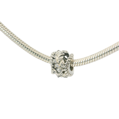 Genuine PANDORA 797597CZ Dazzling Grain Swirls CZ Bead Only