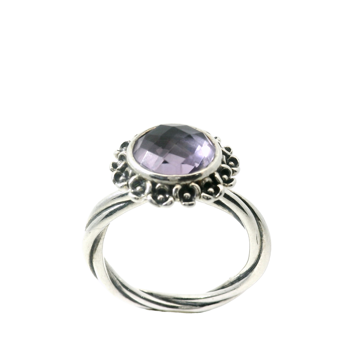 Genuine PANDORA 190850PAM Wanda's Garden Amethyst Ring Size 60 | 19 | 9 | R1/2 - S