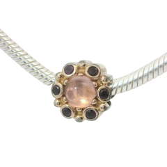 Genuine PANDORA 787658NPM Rose Gold ALE MET Pink & Purple Heraldic Radiance Charm Only