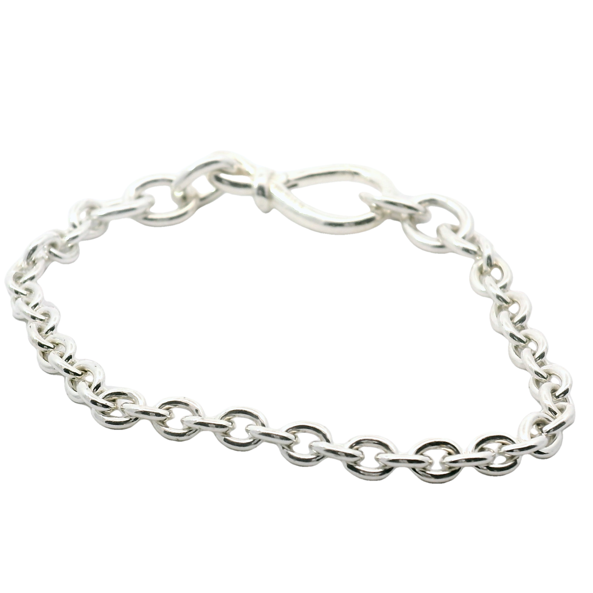 Genuine PANDORA 598911C00 Chunky Infinity Knot Chain Bracelet 20cm