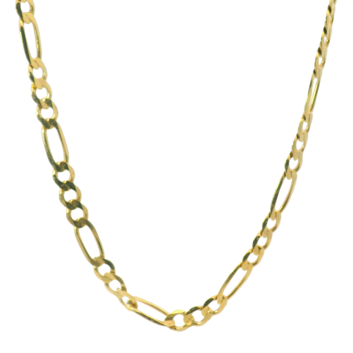 24" Pre-owned 9CT Figaro Necklace (15.3g)