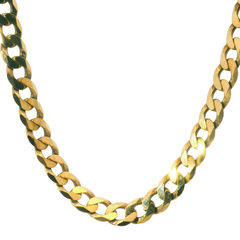 22" Pre-owned 9CT Flat Curb Necklace (37.5g)