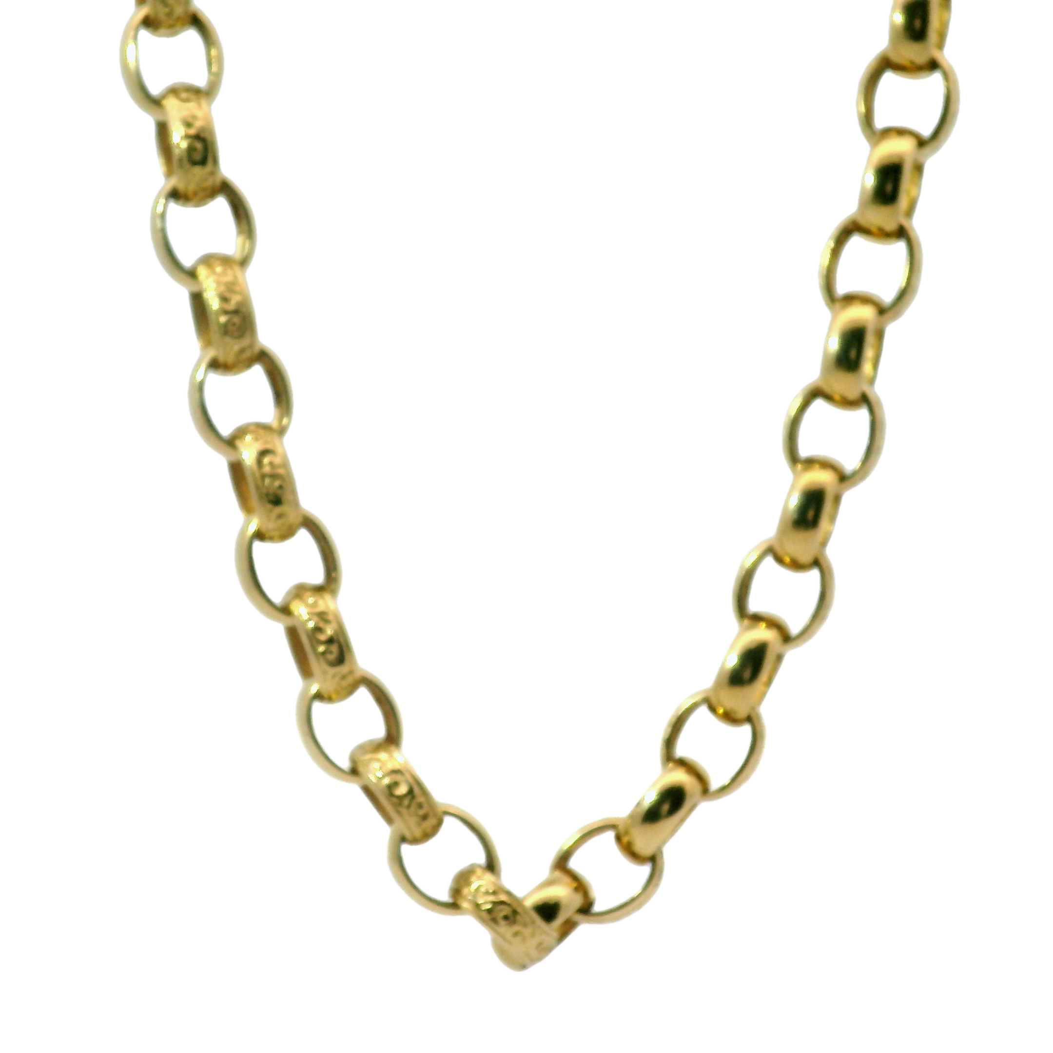 24" Pre-owned 9CT Belcher Necklace (54.23g)