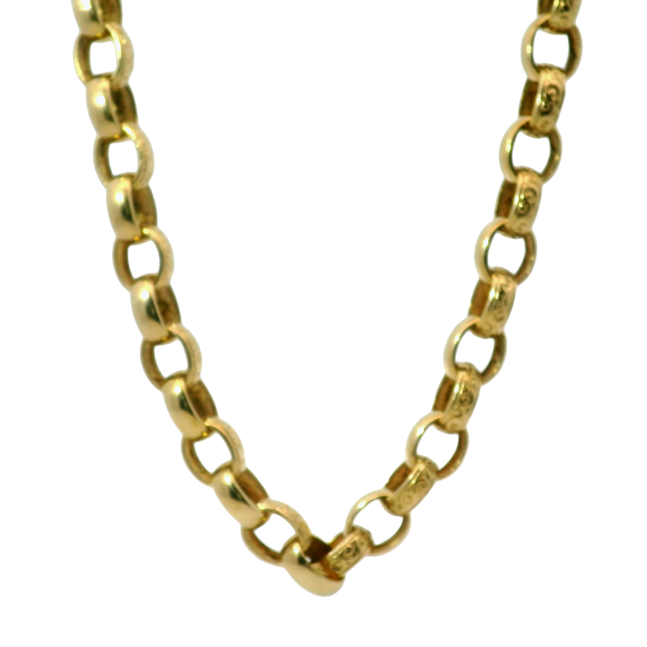 24" Pre-owned 9CT Belcher Necklace (54.23g)