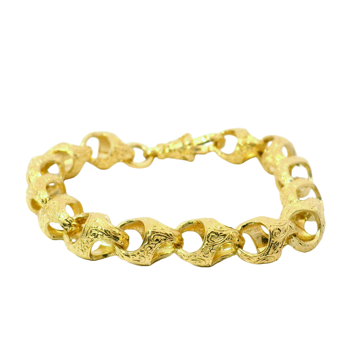 6.5" Pre-owned 9CT Acorn Bracelet (17g)