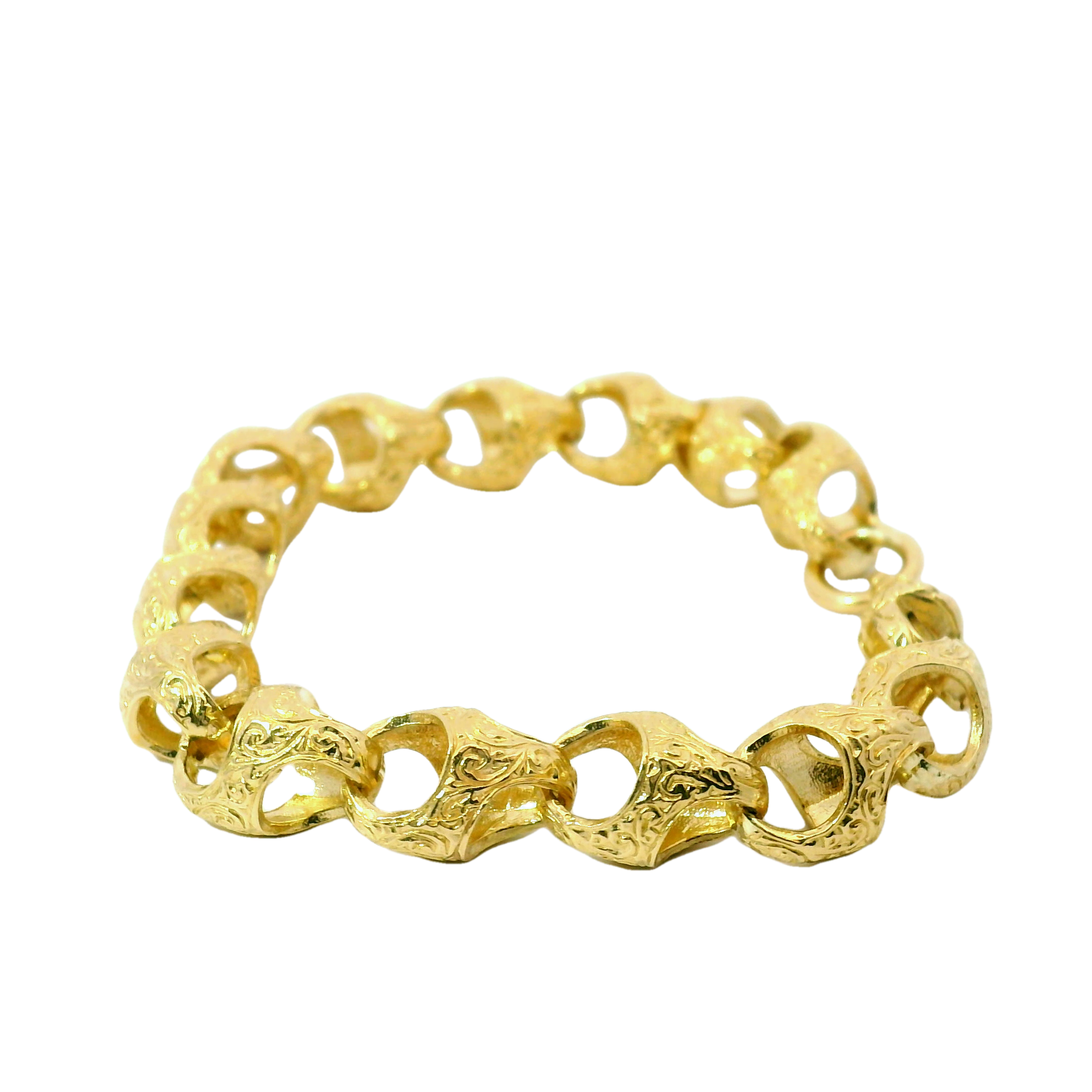 6.5" Pre-owned 9CT Acorn Bracelet (17g)