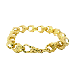 6.5" Pre-owned 9CT Acorn Bracelet (17g)