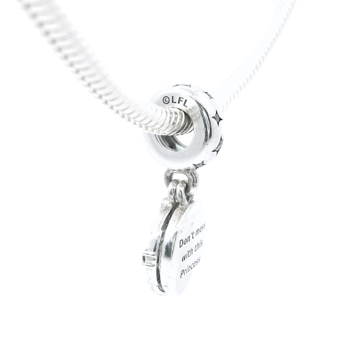 Genuine PANDORA 799251C01 Star Wars X Princess Leia Double Dangle Charm Only