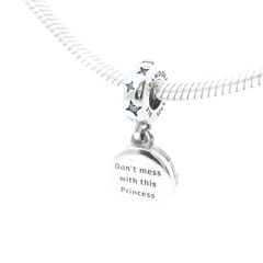 Genuine PANDORA 799251C01 Star Wars X Princess Leia Double Dangle Charm Only