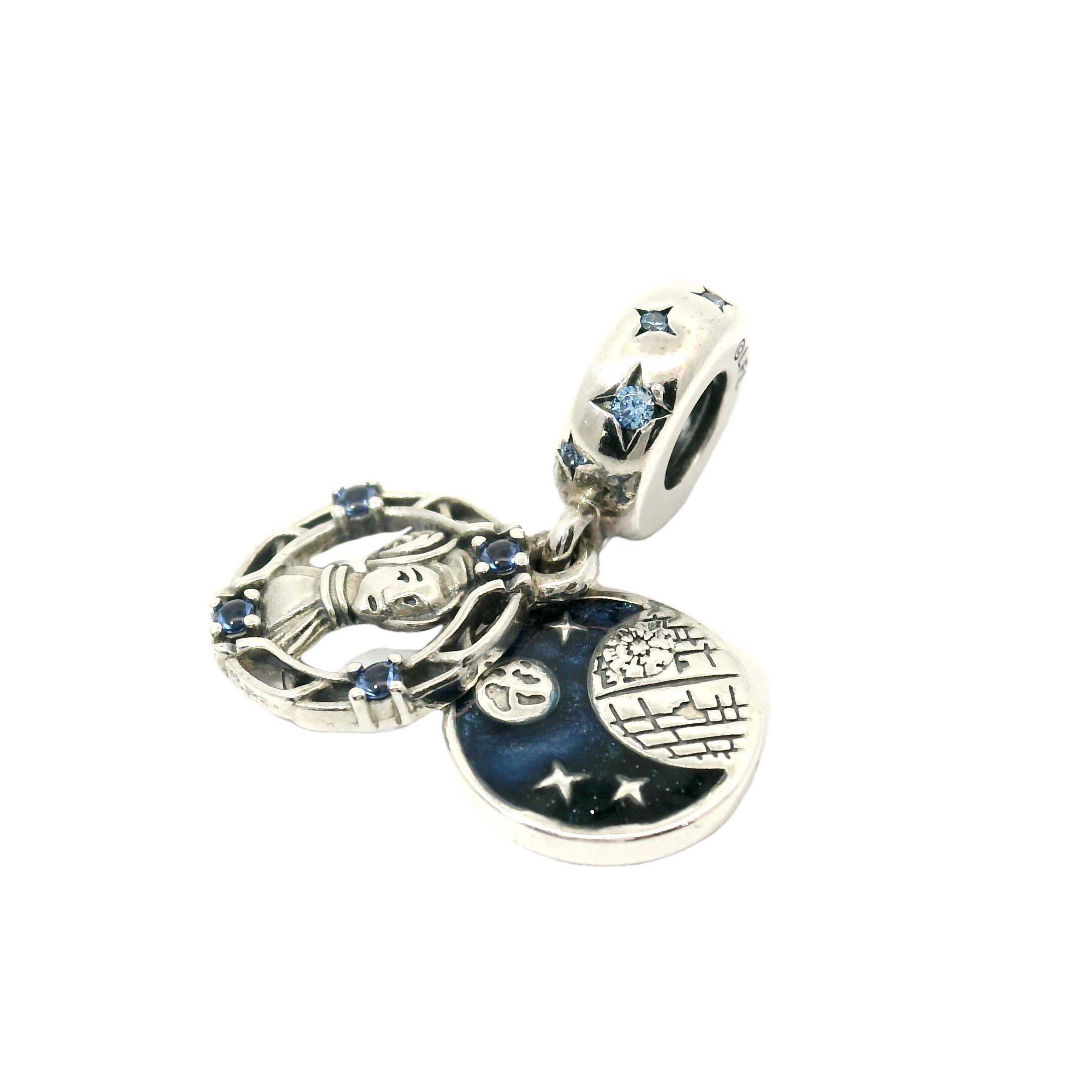 Genuine PANDORA 799251C01 Star Wars X Princess Leia Double Dangle Charm Only
